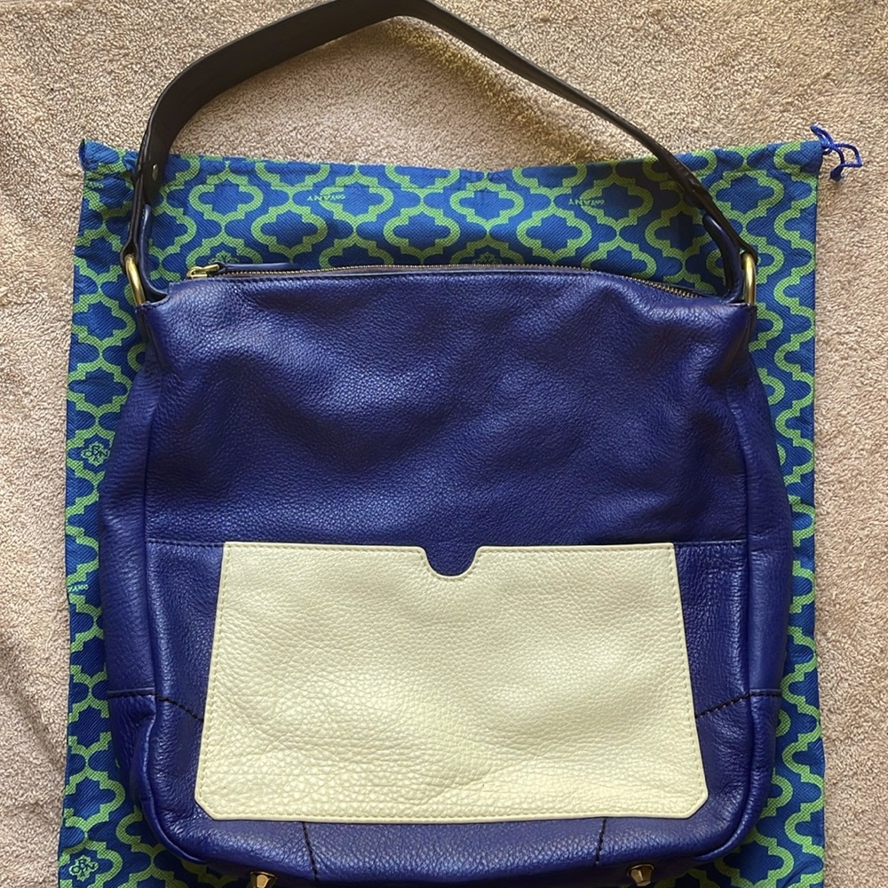 OR Yany New Royal Blue leather shoulder bag